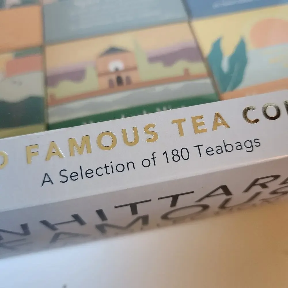 New! Whittard Famous Tea Collection 180 Teabags Assort Flavor Gift Set Box 08/25